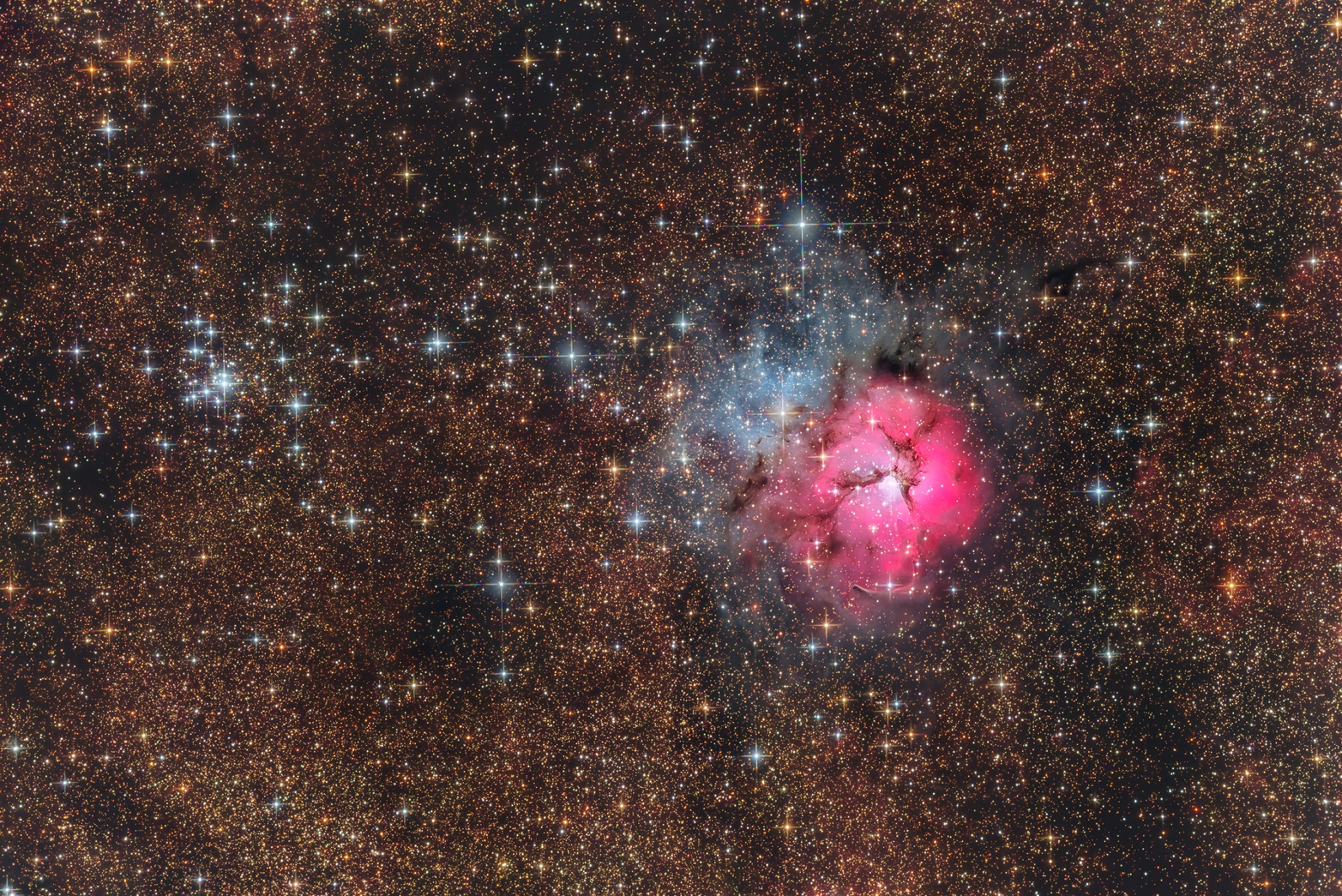 Trifid Nebula astrophotography image